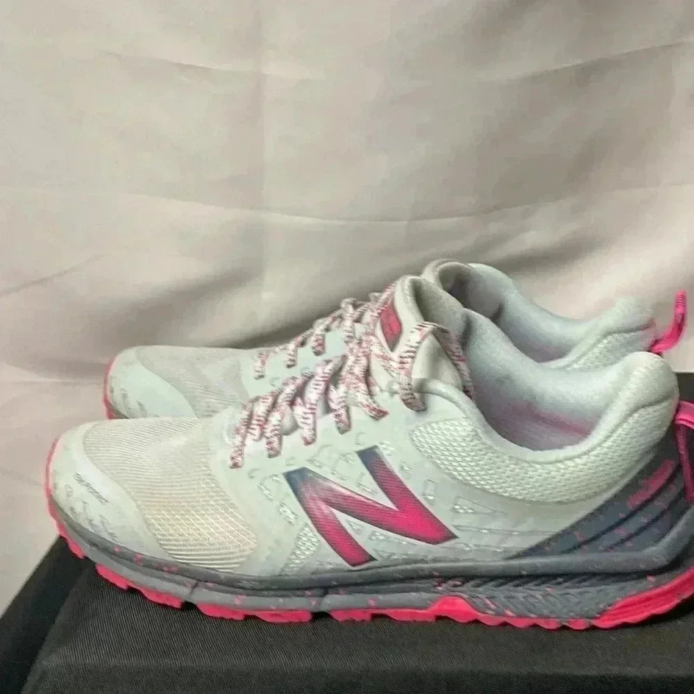 NEW BALANCE FUEL CORE NITREL W/ TOE PROTECT WO SIZE 9 PINK AND GRAY SNEAKERS - Picture 12 of 14